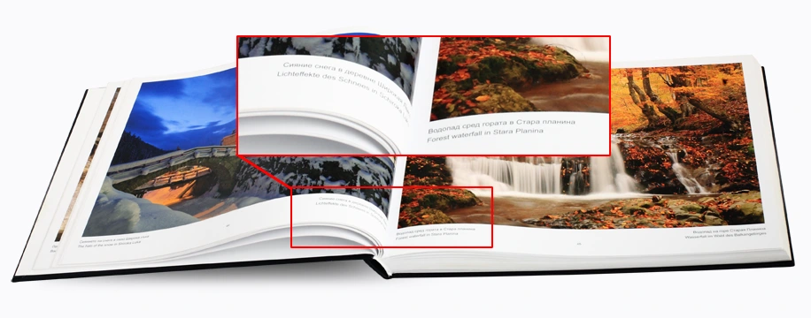 Информацията в албума е на 4 езика